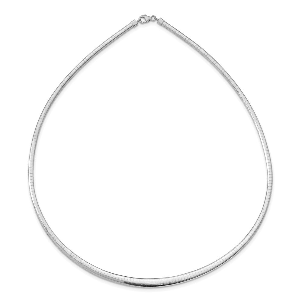 3/6mm Graduated Reversible Omega Necklace