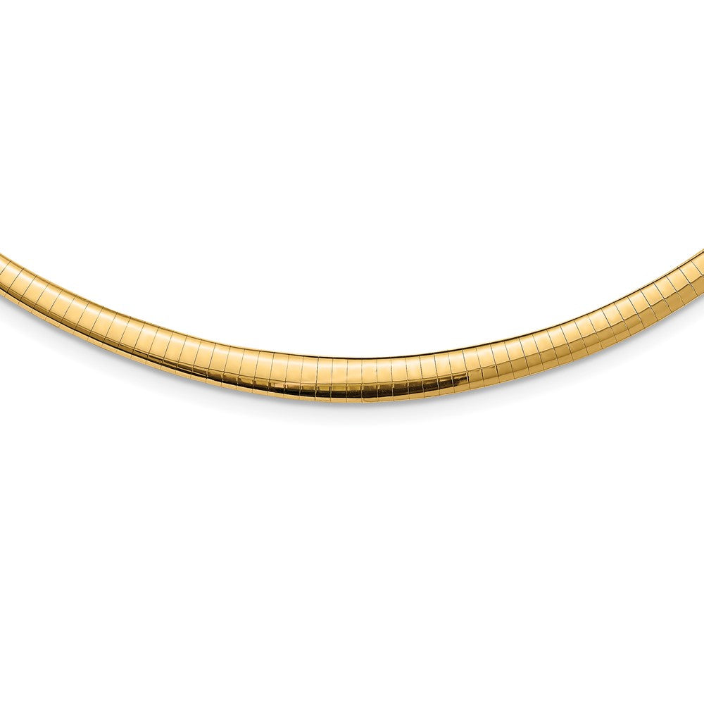 3/6mm Graduated Reversible Omega Necklace