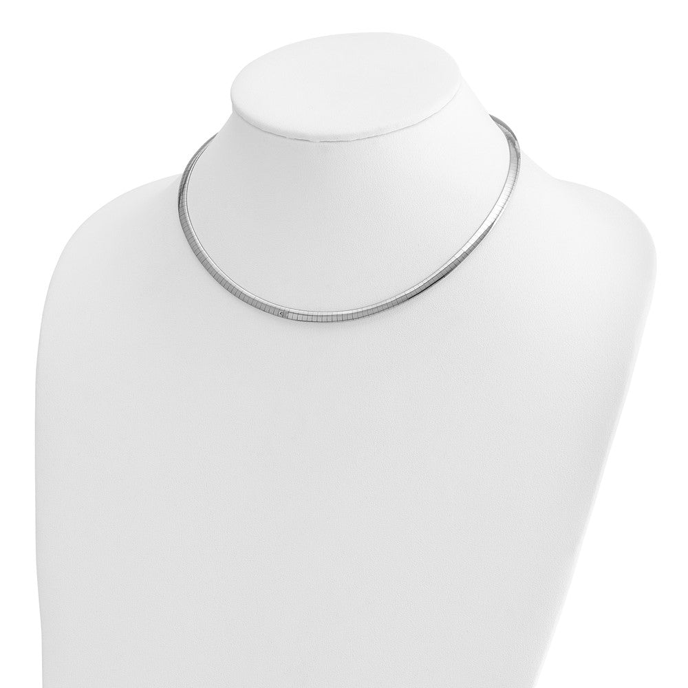Lt Reversible 4mm Omega w/extender Necklace