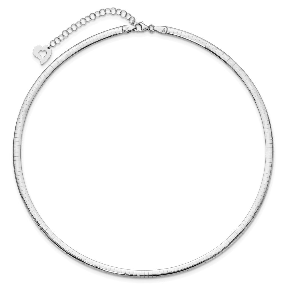 Lt Reversible 4mm Omega w/extender Necklace