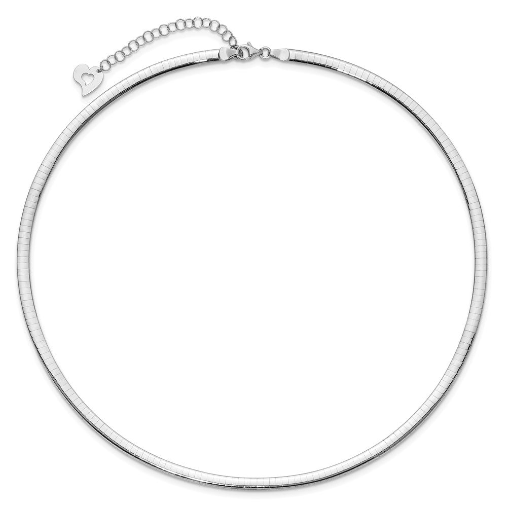 Lt Reversible 4mm Omega w/extender Necklace