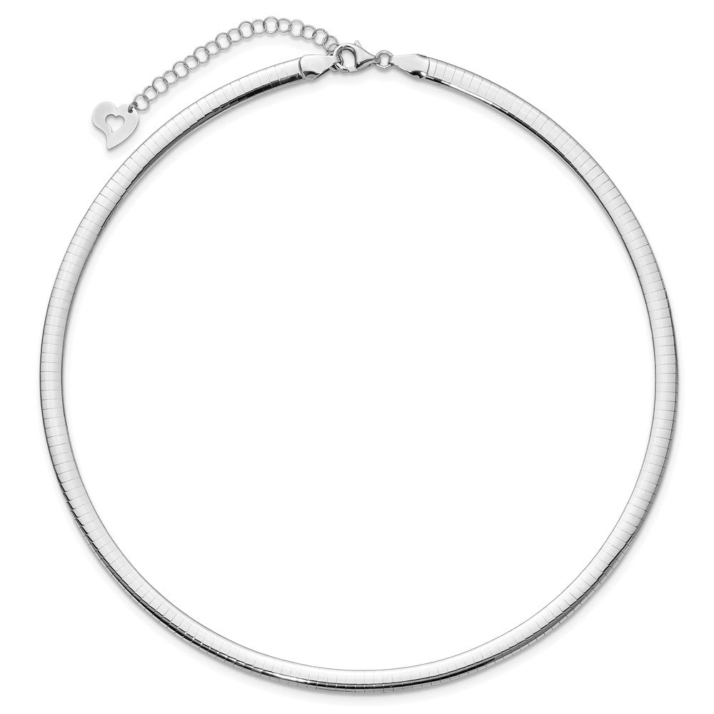 Lt Reversible 5mm Omega w/extender Necklace
