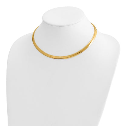 Lt Reversible 6mm Omega w/extender Necklace