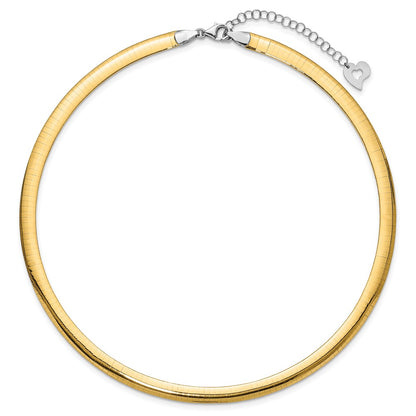 Lt Reversible 6mm Omega w/extender Necklace