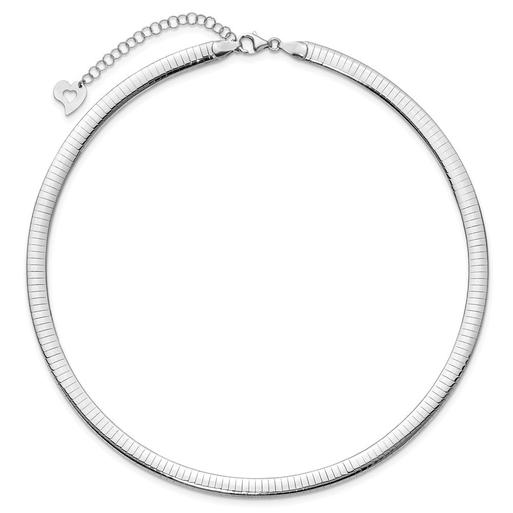 Lt Reversible 6mm Omega w/extender Necklace