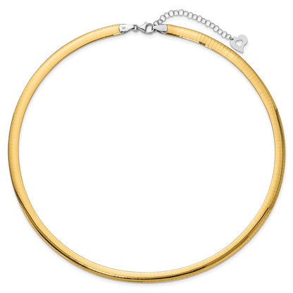 Lt Reversible 6mm Omega w/extender Necklace