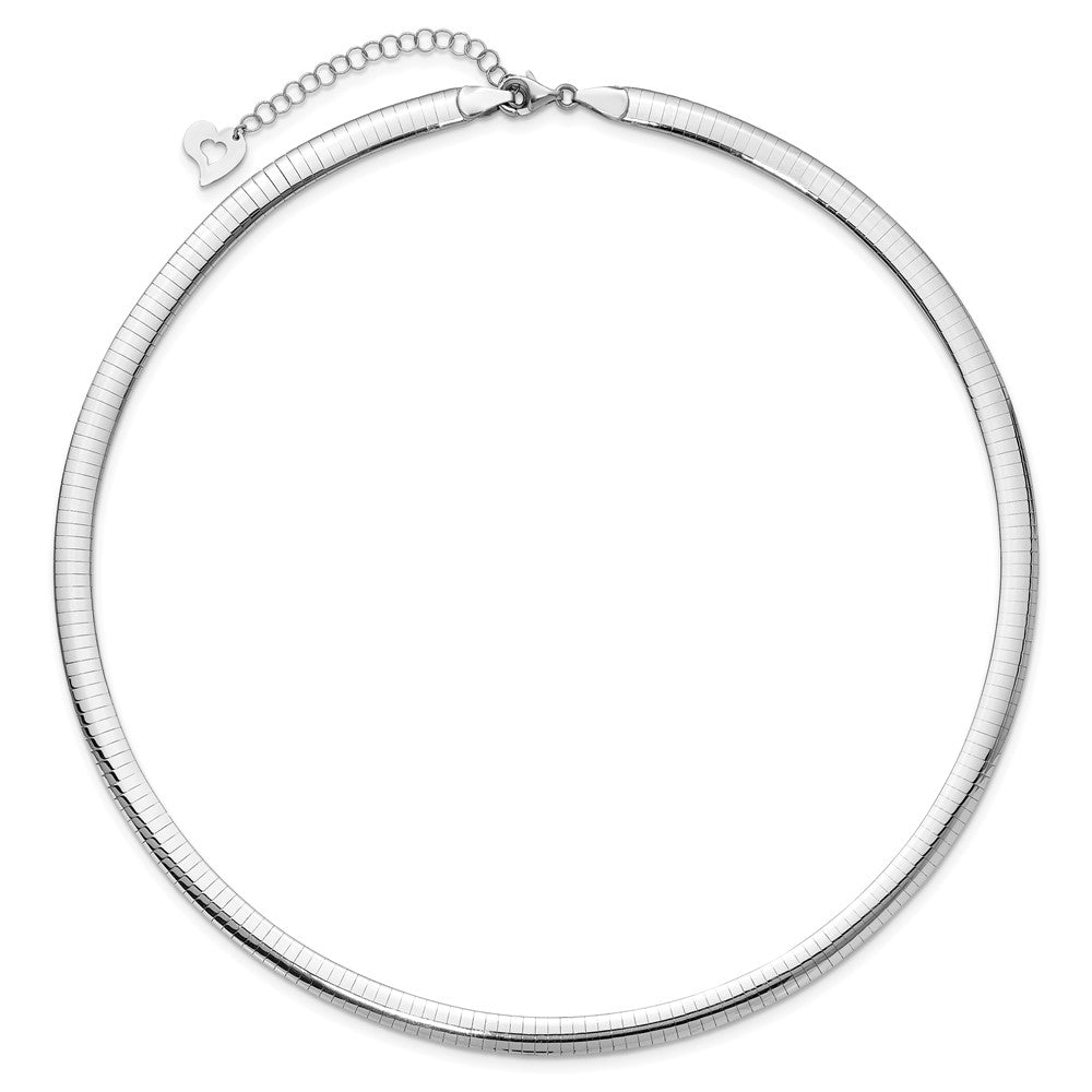 Lt Reversible 6mm Omega w/extender Necklace