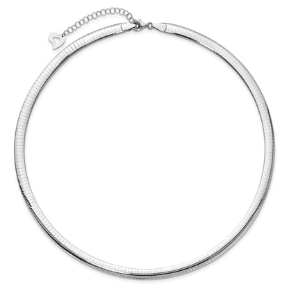 Lt Reversible 6mm Omega w/extender Necklace