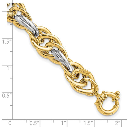 Polished Fancy Link Bracelet 8.25" - 11.5mm