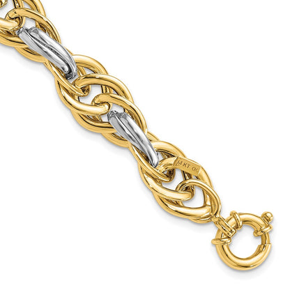Polished Fancy Link Bracelet 8.25" - 11.5mm