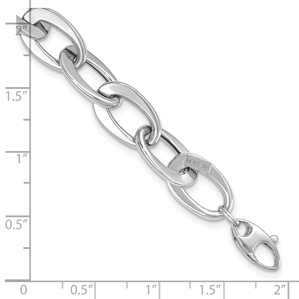 Polished Fancy Link Bracelet 8" - 6.09g