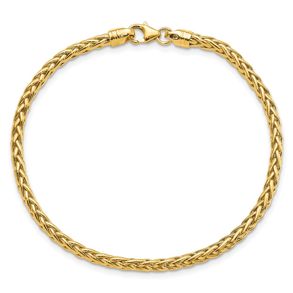 Polished Fancy Link Bracelet 7.5" - 3mm