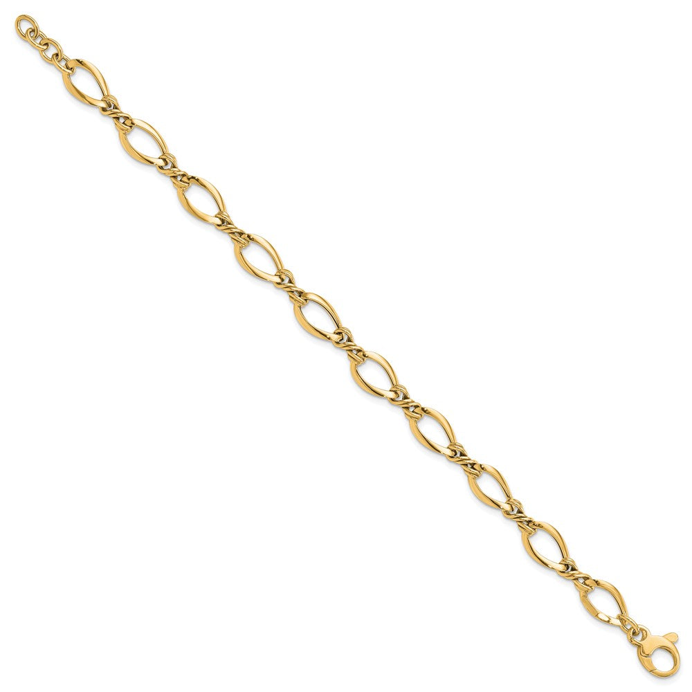 Fancy Link Bracelet 7.5" - 8.8mm