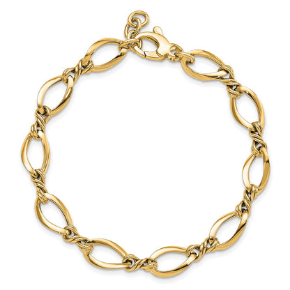 Fancy Link Bracelet 7.5" - 8.8mm