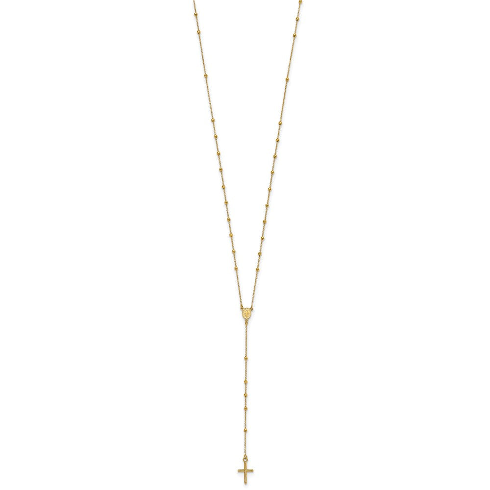 Polished Rosary Necklace 24"