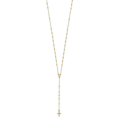 Polished Rosary Necklace 24"