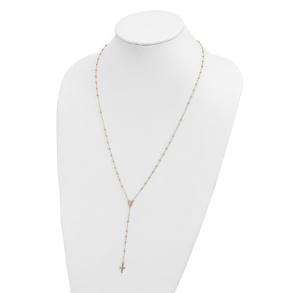 Polished Rosary Necklace 24"