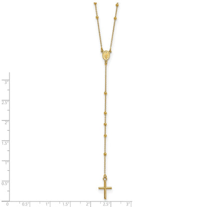 Polished Rosary Necklace 24"