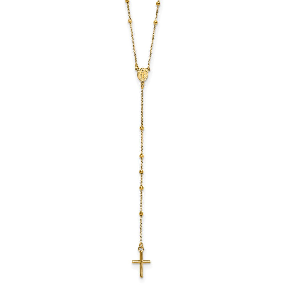 Polished Rosary Necklace 24"