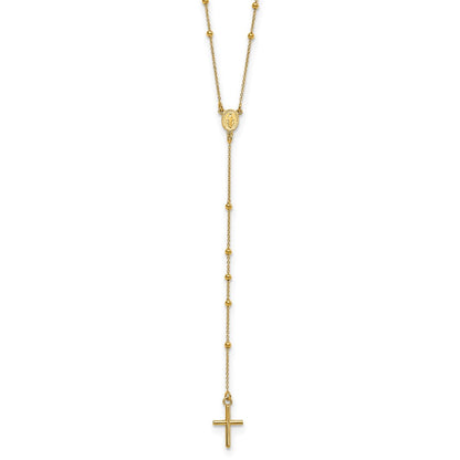 Polished Rosary Necklace 24"