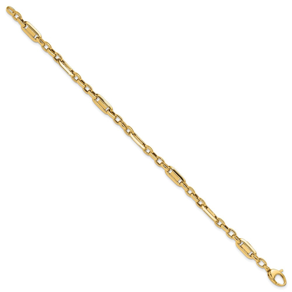 Polished Fancy Link Bracelet 7.5" - 5.28mm