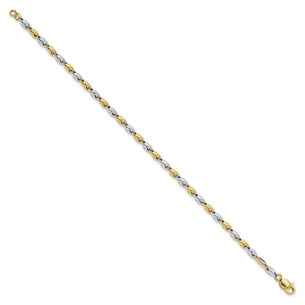 Polished Fancy Link Bracelet 7.5" - 3.3mm