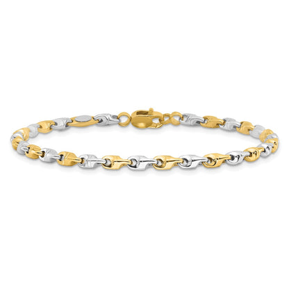 Polished Fancy Link Bracelet 7.5" - 3.3mm