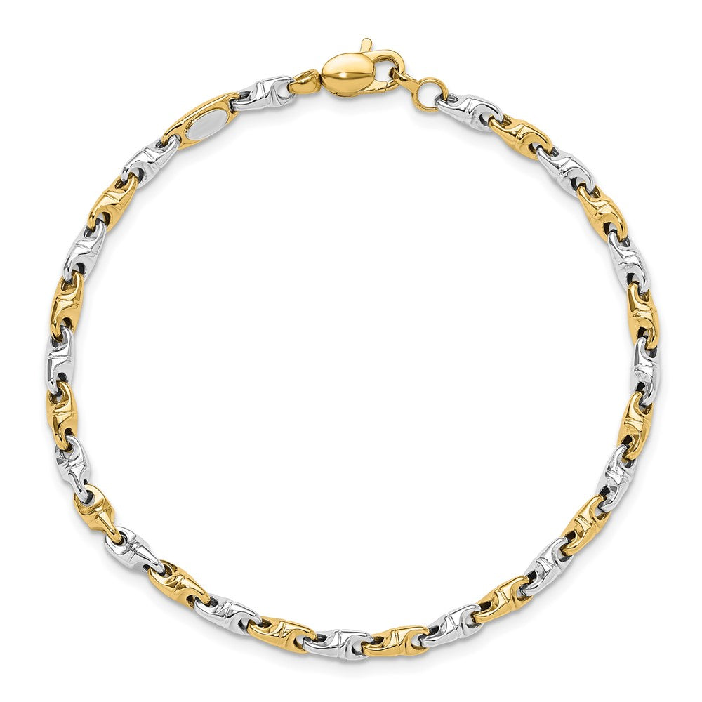 Polished Fancy Link Bracelet 7.5" - 3.3mm