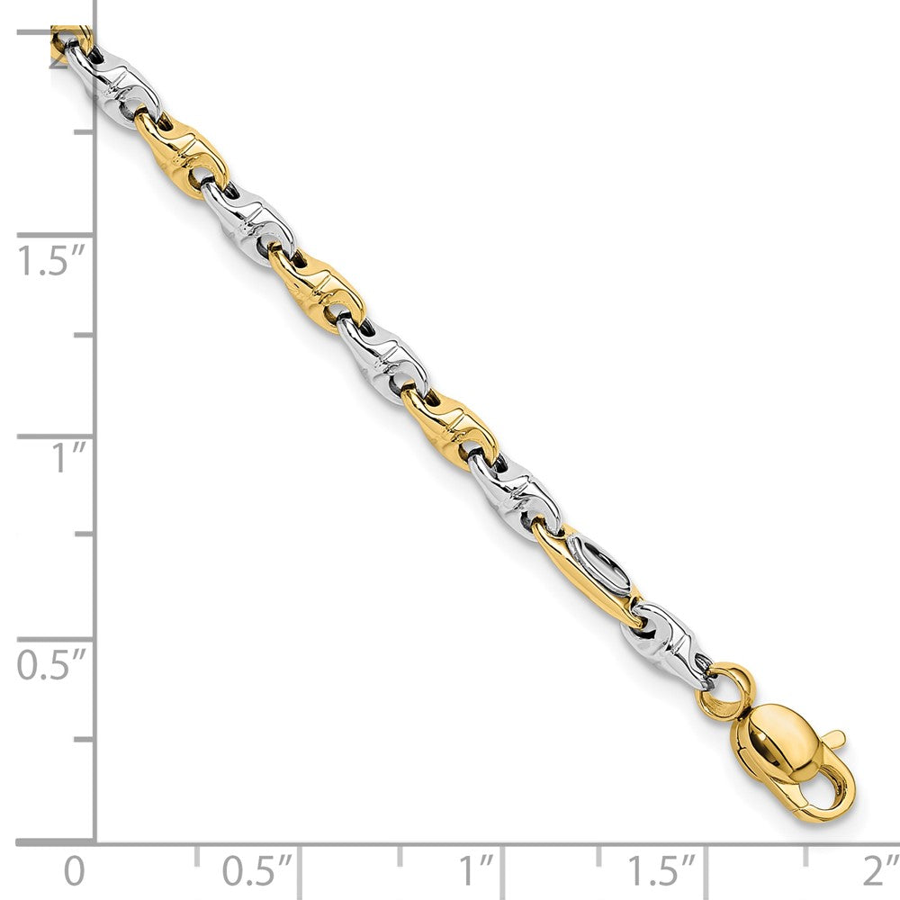 Polished Fancy Link Bracelet 7.5" - 3.3mm