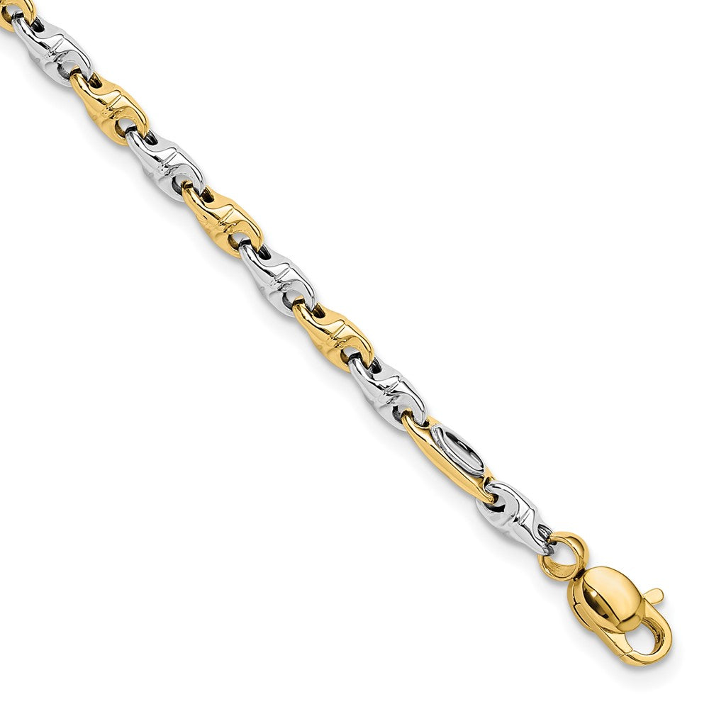 Polished Fancy Link Bracelet 7.5" - 3.3mm
