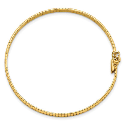 Polished & Satin D/C Omega Bracelet 7.5"