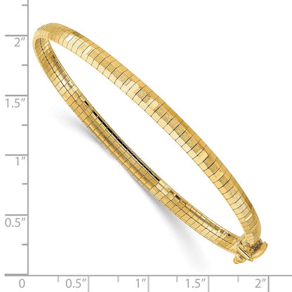 Polished & Satin D/C Omega Bracelet 7.5"