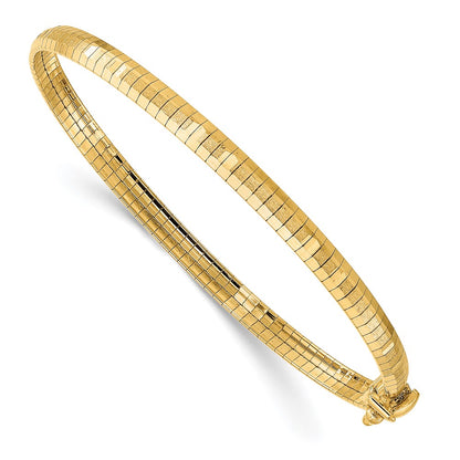 Polished & Satin D/C Omega Bracelet 7.5"