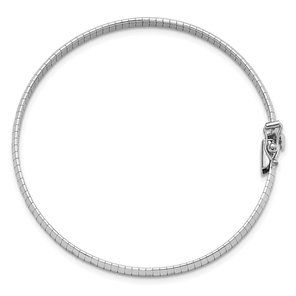 Polished & Satin D/C Omega Bracelet 7.5"
