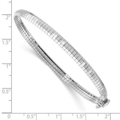 Polished & Satin D/C Omega Bracelet 7.5"