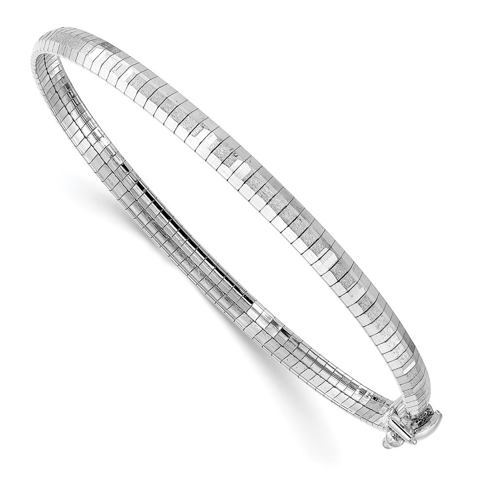 Polished & Satin D/C Omega Bracelet 7.5"