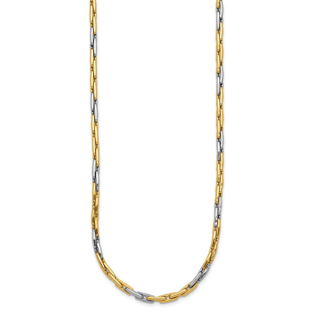 Polished Fancy Link Necklace 18" - 2.5mm
