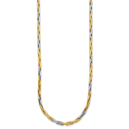 Polished Fancy Link Necklace 18" - 2.5mm