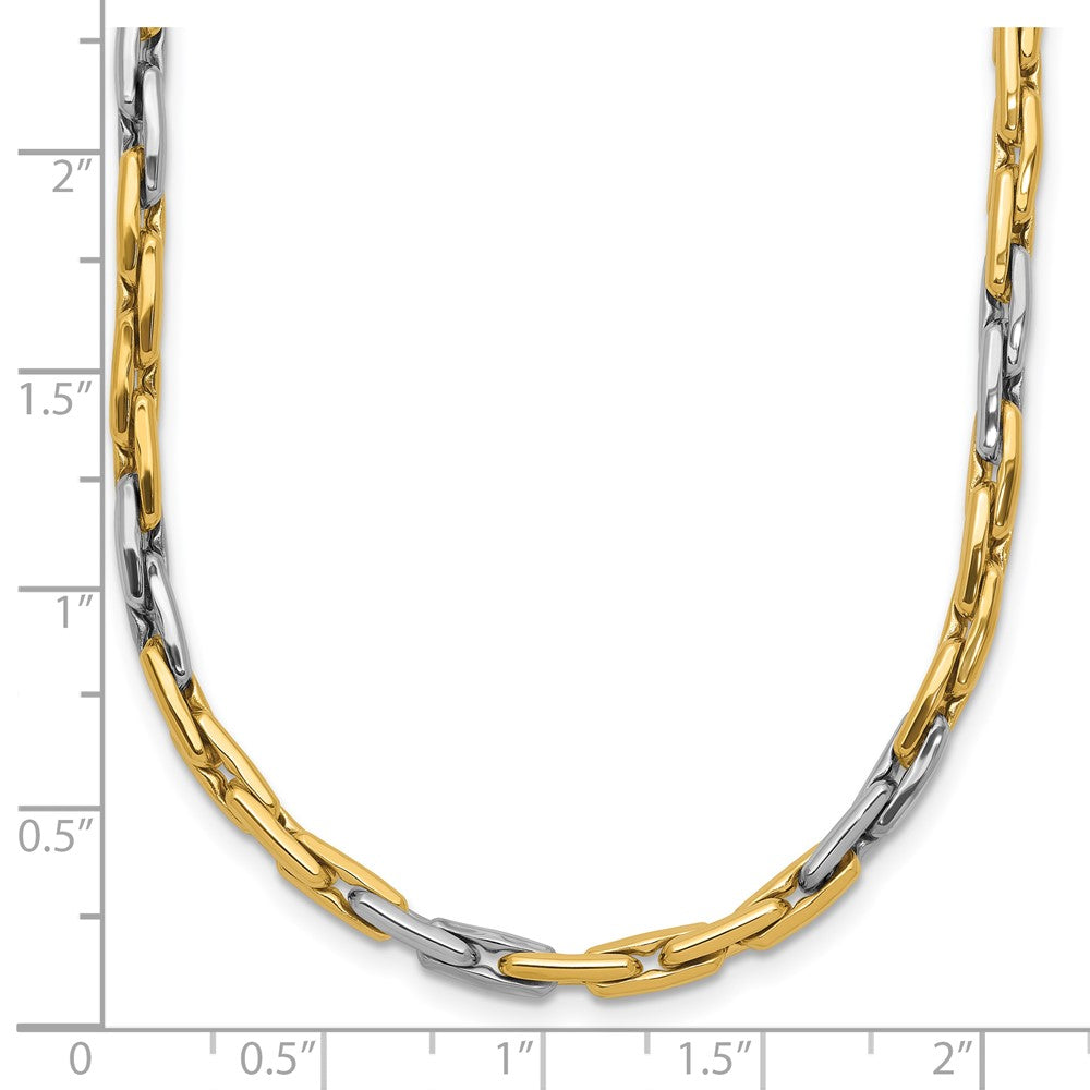 Polished Fancy Link Necklace 18" - 2.5mm