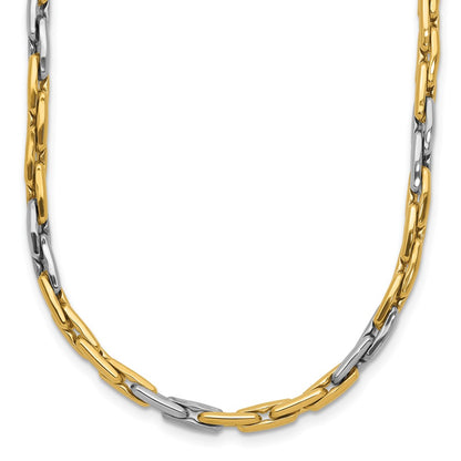 Polished Fancy Link Necklace 18" - 2.5mm