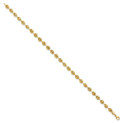 Polished Fancy Link Bracelet 7.5" - 4.1mm