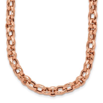 Polished Fancy Link Necklace 18" - 4mm