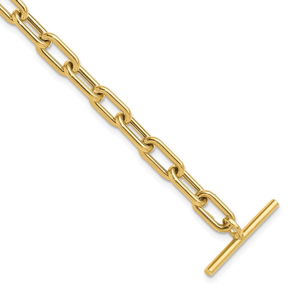 Polished Fancy Toggle Link Bracelet 7.5" - 5mm