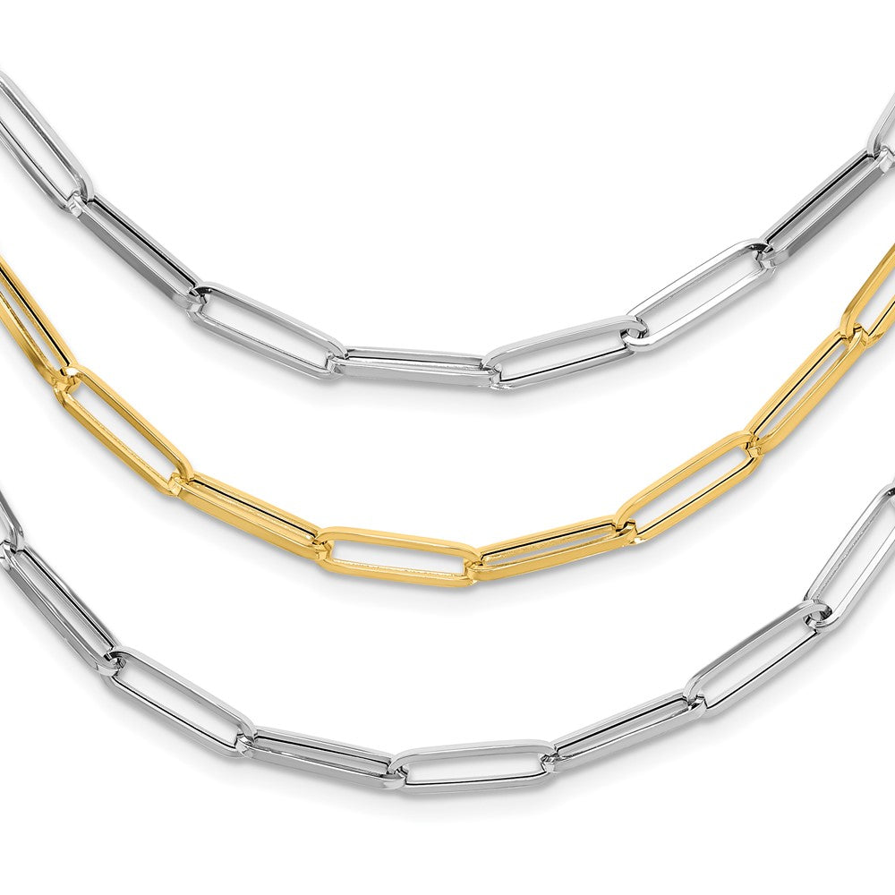 Polished Fancy Link Necklace 18.25" - 64mm