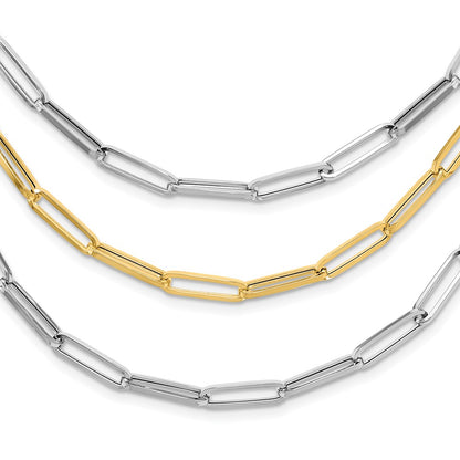 Polished Fancy Link Necklace 18.25" - 64mm