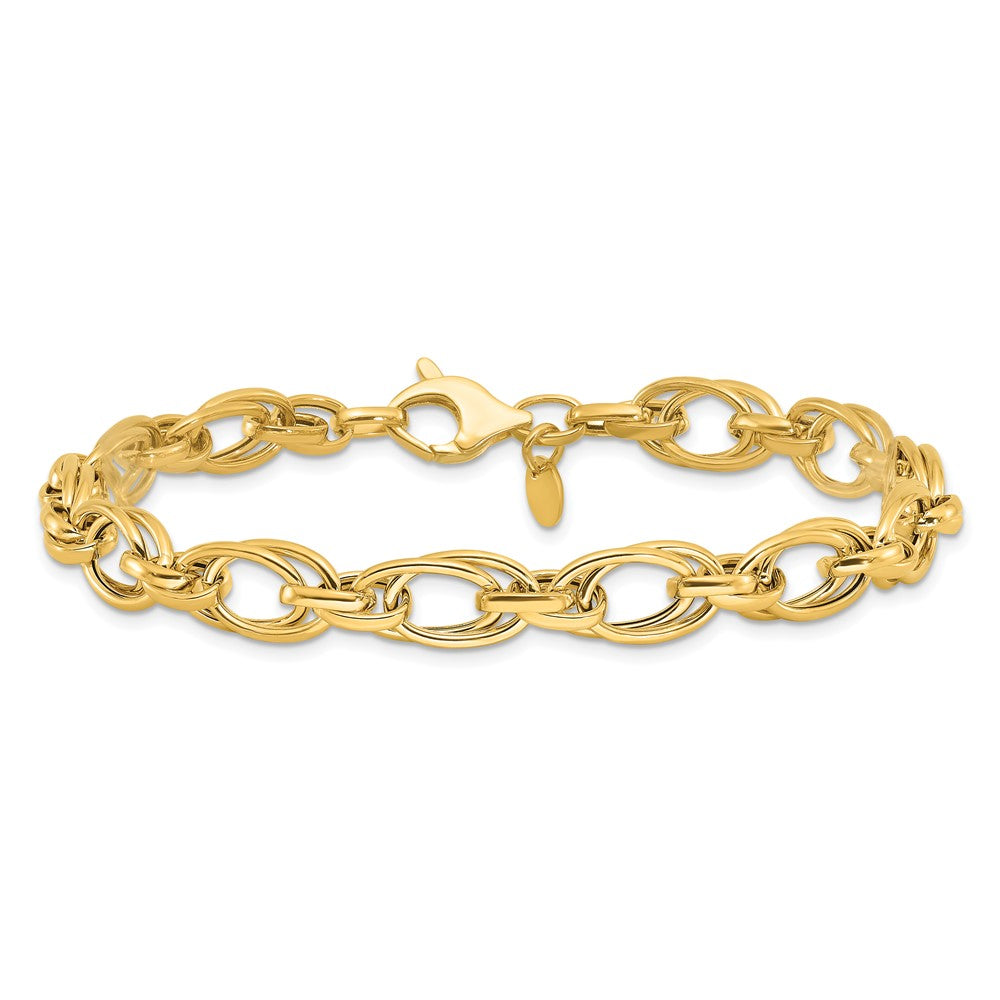 Polished Fancy Bracelet 8" - 7.5mm