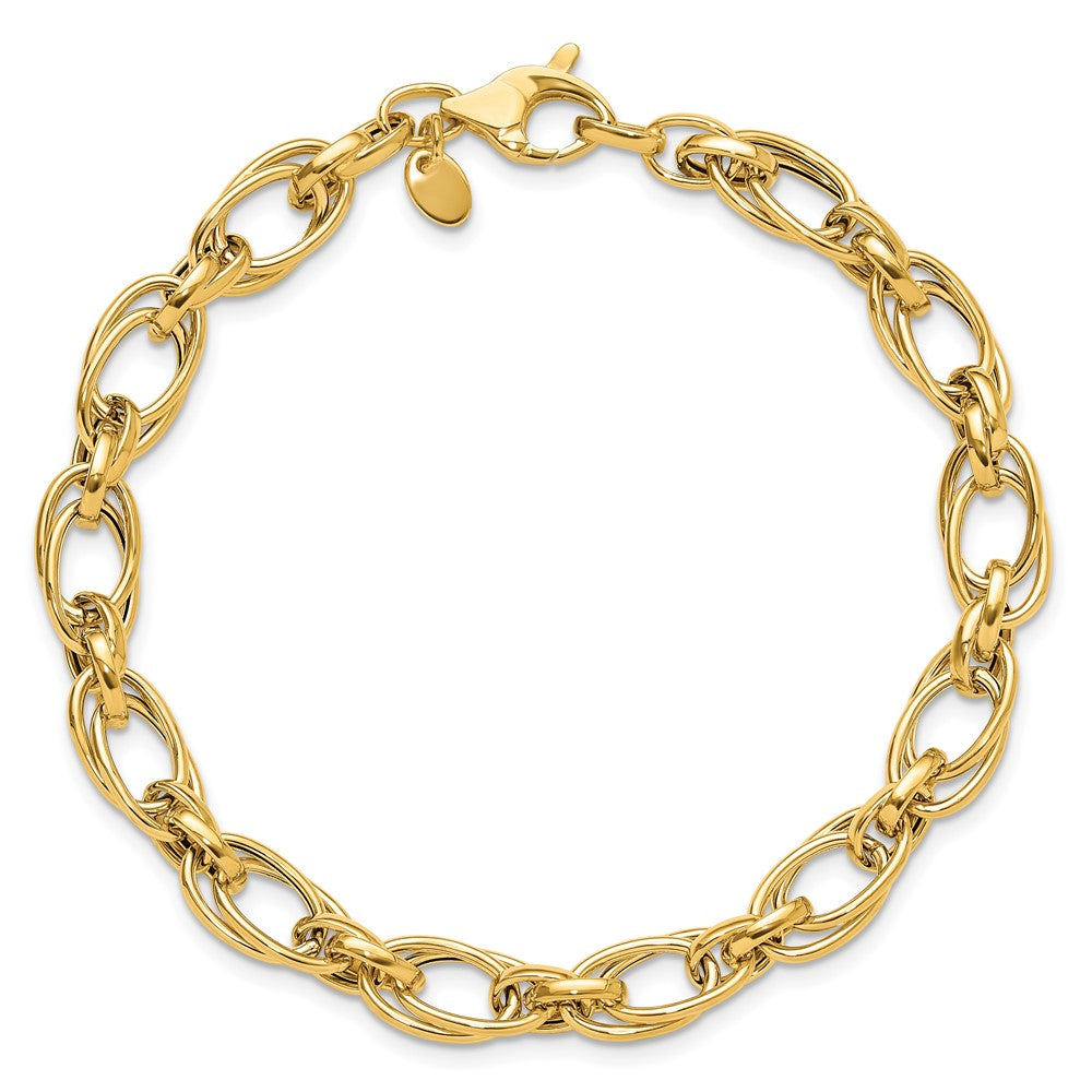 Polished Fancy Bracelet 8" - 7.5mm