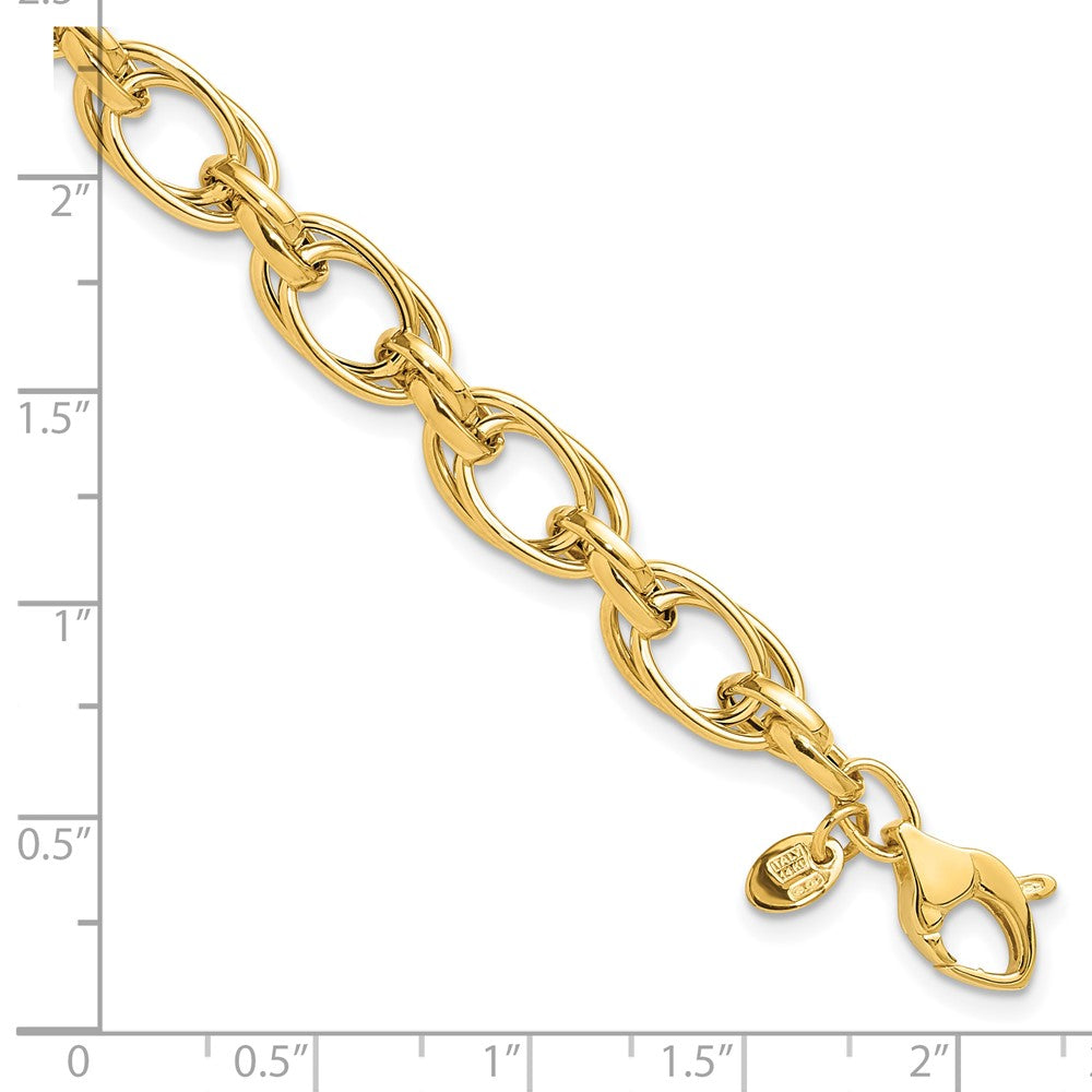 Polished Fancy Bracelet 8" - 7.5mm