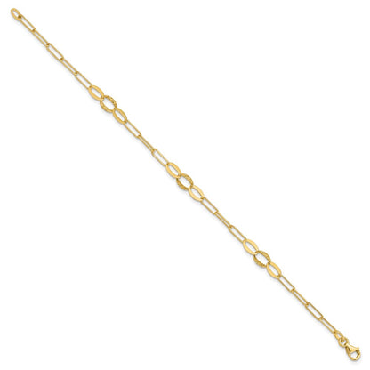 D/C Paperclip Link Bracelet 7.25"
