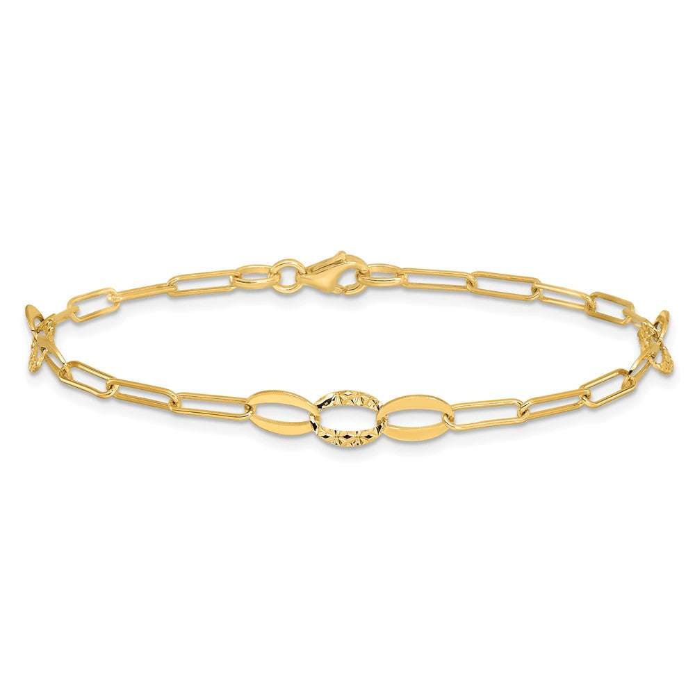 D/C Paperclip Link Bracelet 7.25"